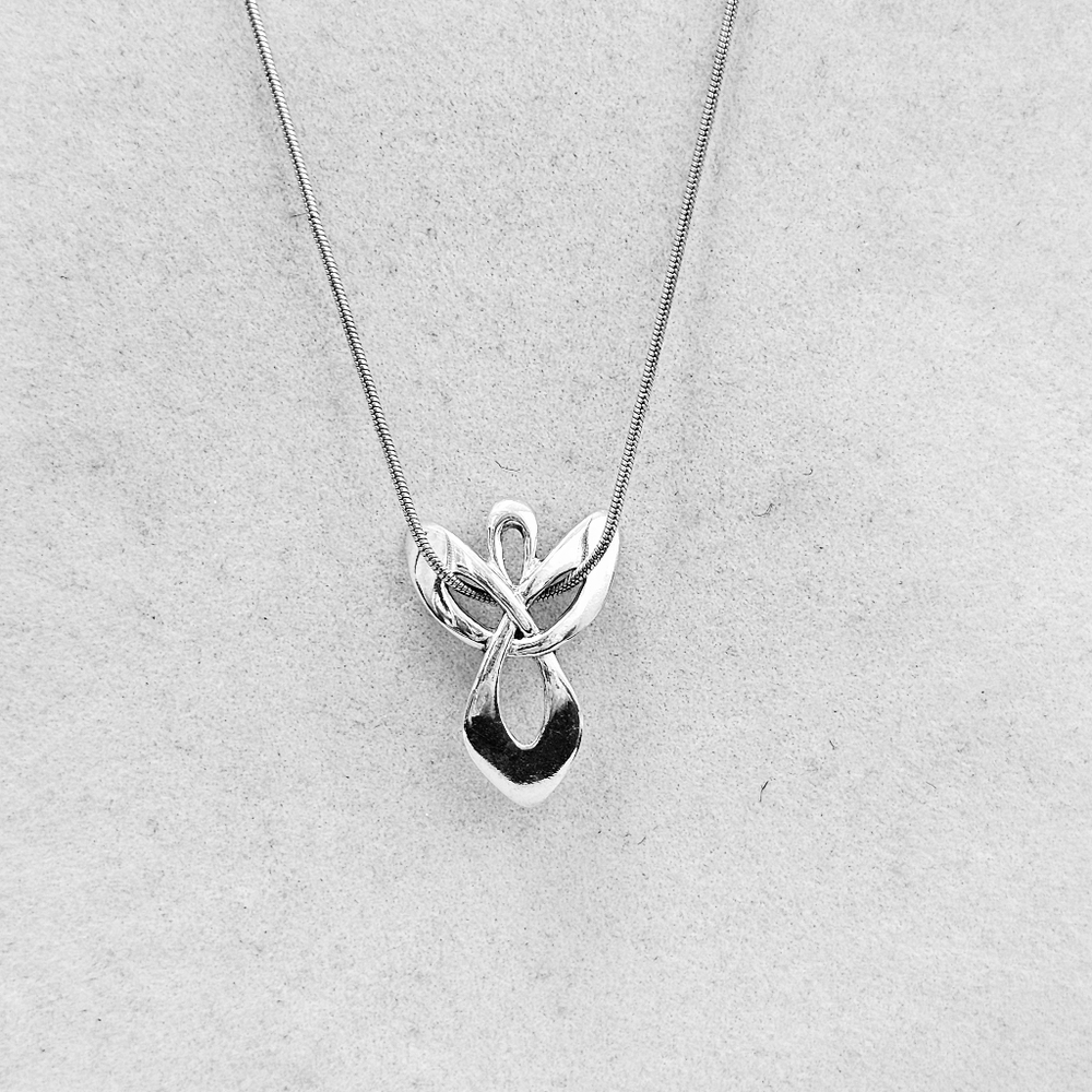 Carolyn Pollack Relios Angel Necklace 925 ITALY Sterling Silver